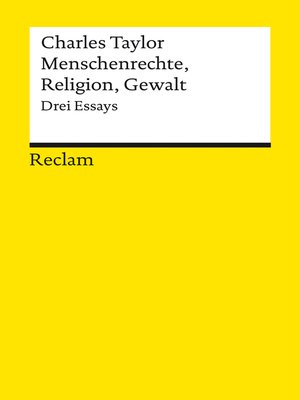 cover image of Menschenrechte, Religion, Gewalt. Drei Essays